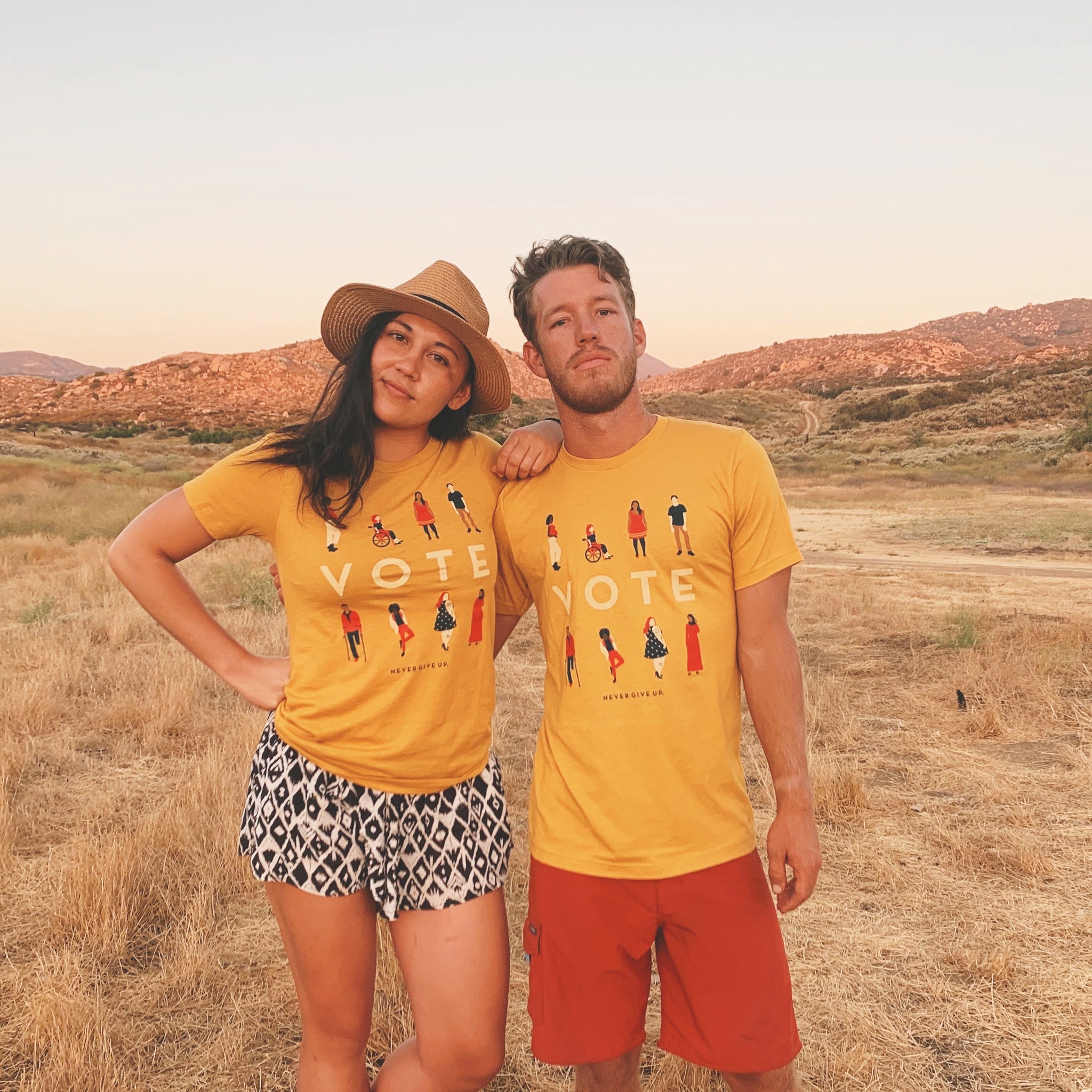VOTE TEE (MUSTARD)