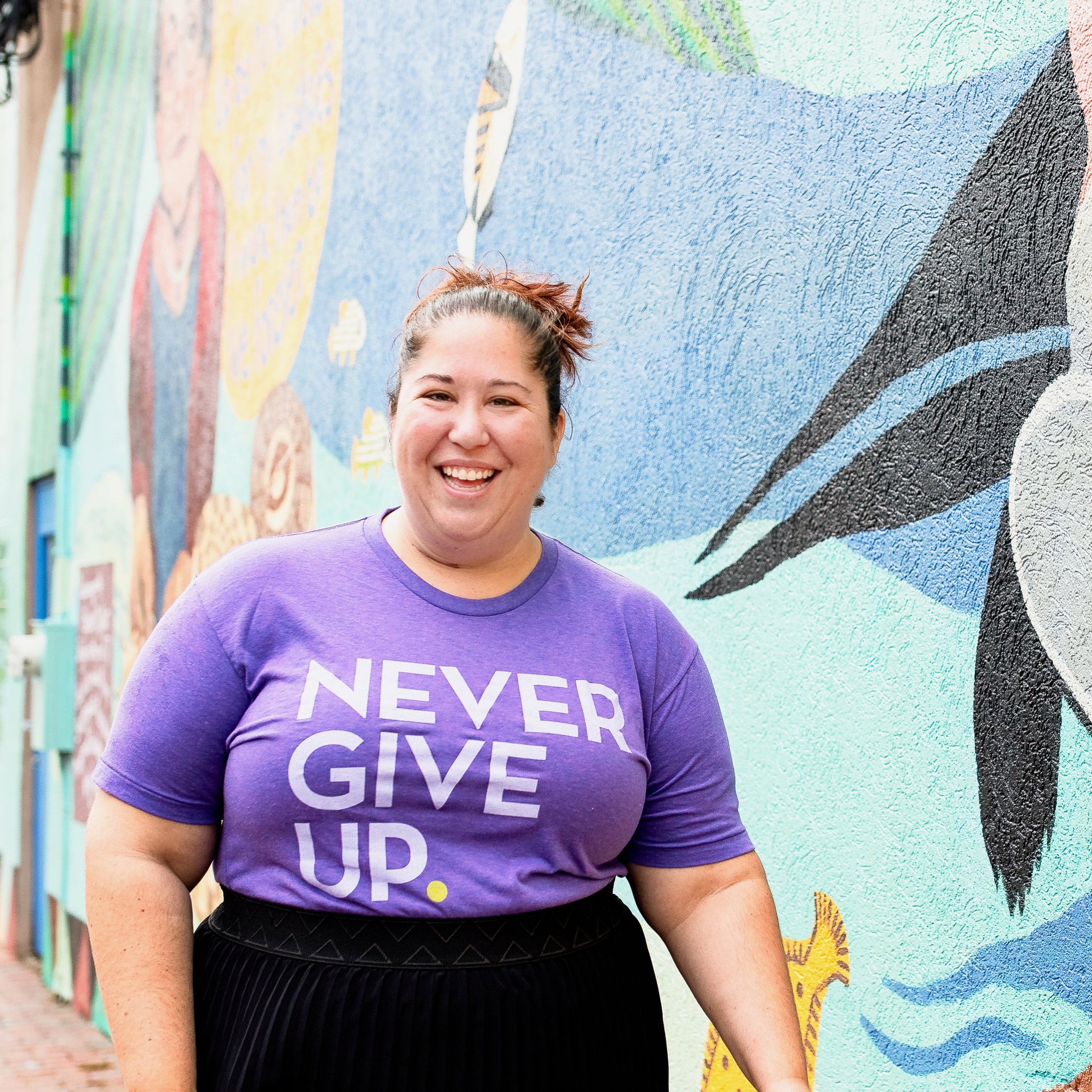 UNISEX PURPLE SIGNATURE TEE